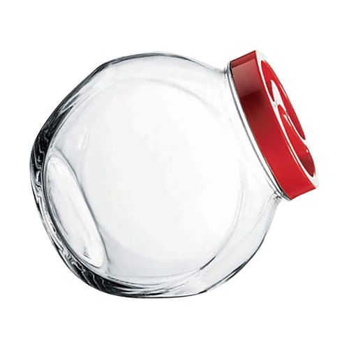 Snoeppot Sweets 1,5 Liter rood deksel bedrukken Snoeppot Sweets 1,5 Liter rood deksel bedrukken